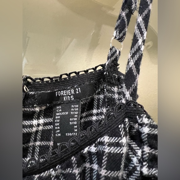 Forever 21 Girls Plaid Cap-Sleeve Dress (Kids) - Picture 3 of 3
